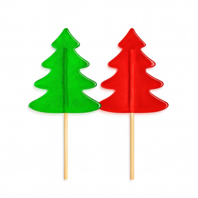 Γλειφιτζούρια Anna Lollipops - Δεντράκι Κόκκινο-Πράσινο Καραμέλα 32gr. (40τμχ.)