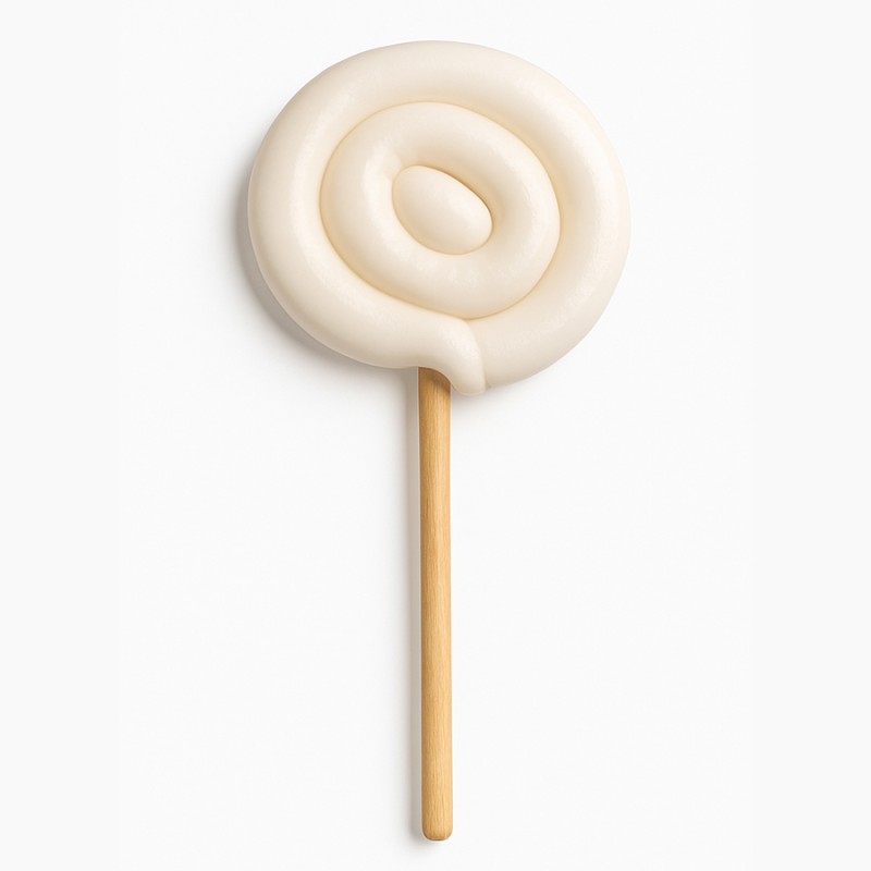 Γλειφιτζούρια Anna Lollipops - Σπιράλ Λευκό Βανίλια 27gr. (40τμχ.)