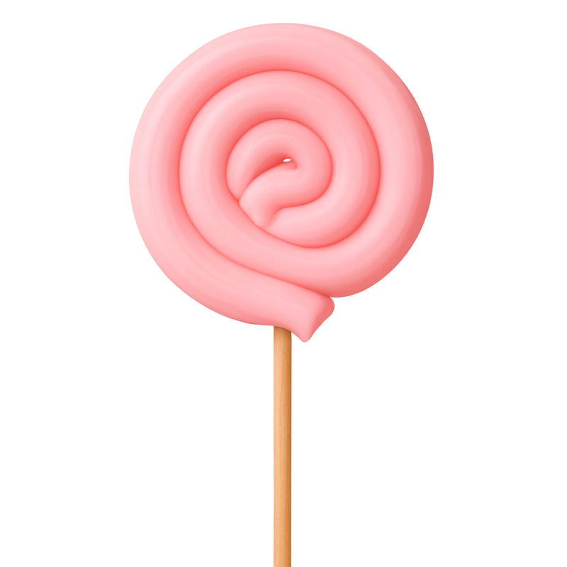 Γλειφιτζούρια Anna Lollipops - Σπιράλ Ροζ Βανίλια 27gr. (40τμχ.)