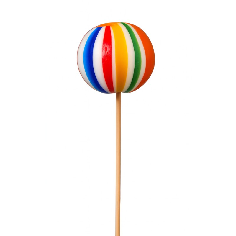 Γλειφιτζούρια Anna Lollipops - Μπίλια Πολύχρωμη Βανίλια 25gr. (40τμχ.)