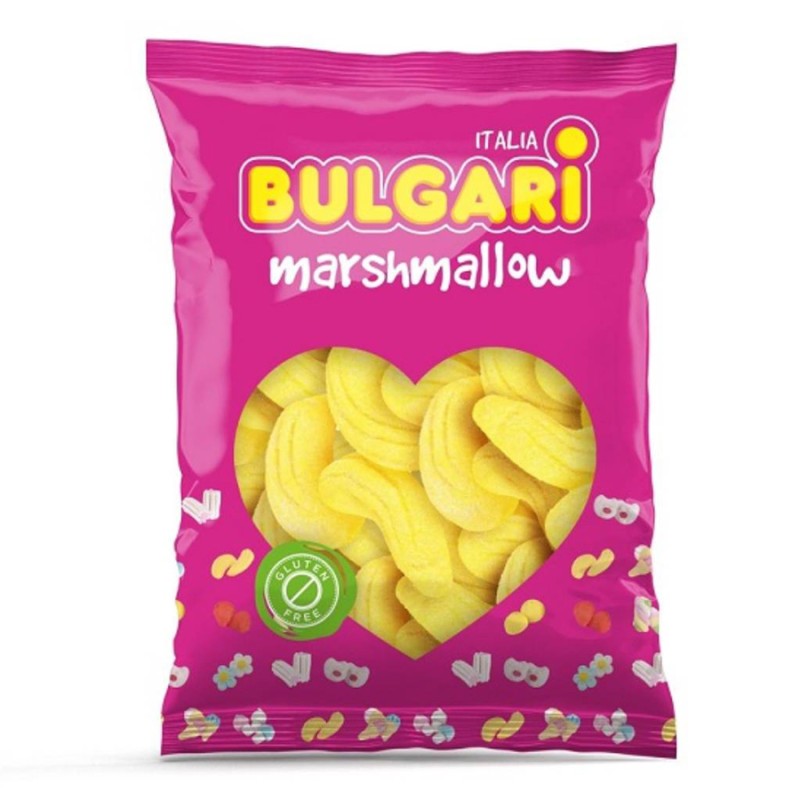 Marshmallow Ζαχαρωτά Bulgari - Μπανάνα (0.9kg.) ≈75τμχ.