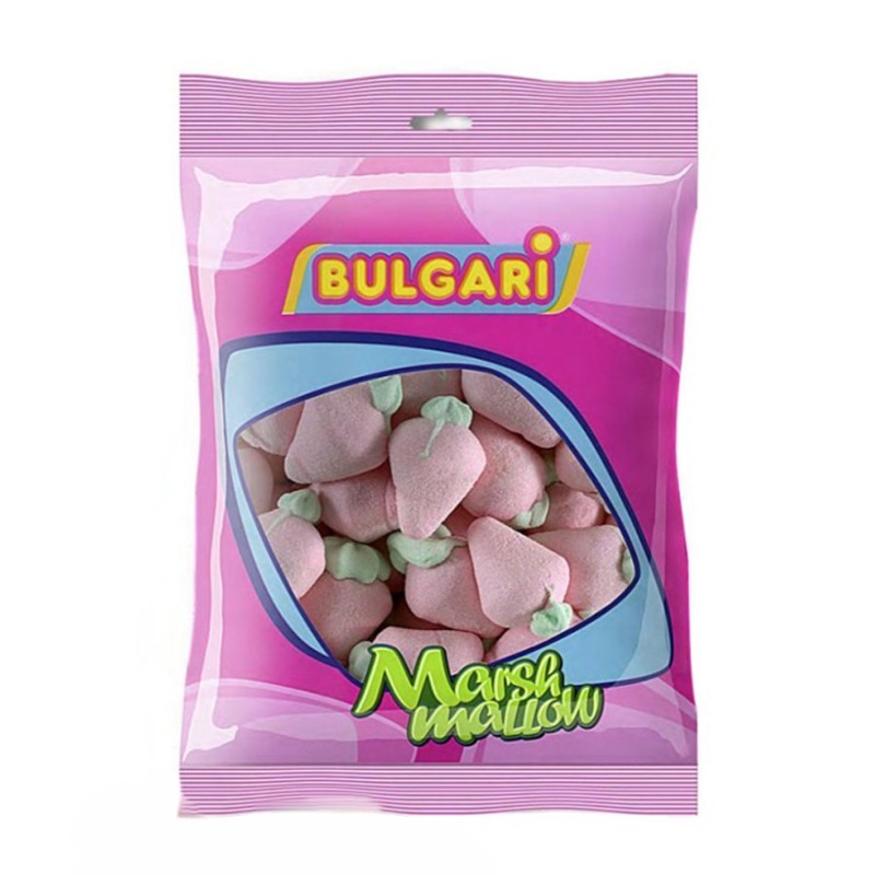 Marshmallow Ζαχαρωτά Bulgari - Φράουλες - Ροζ (0.9kg.) ≈95τμχ.
