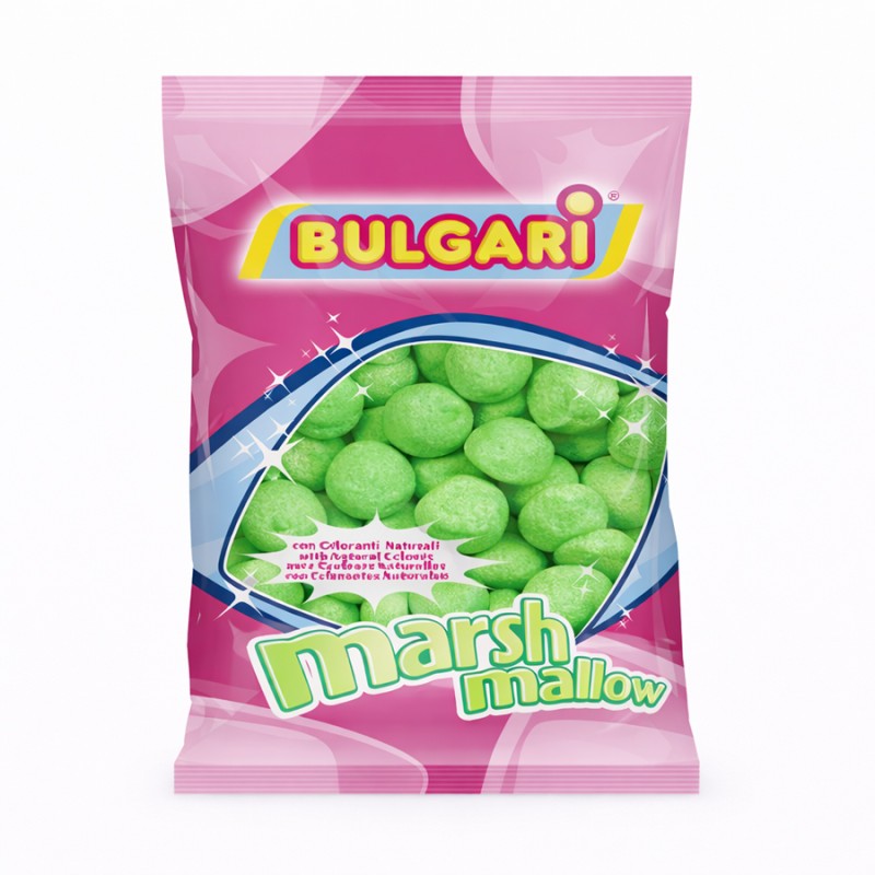 Marshmallow Ζαχαρωτά Bulgari - Golf Balls - Πράσινο (0.9kg.) ≈95τμχ.