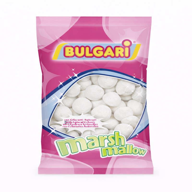 Marshmallow Ζαχαρωτά Bulgari - Golf Balls - Λευκό (0.9kg.) ≈95τμχ.