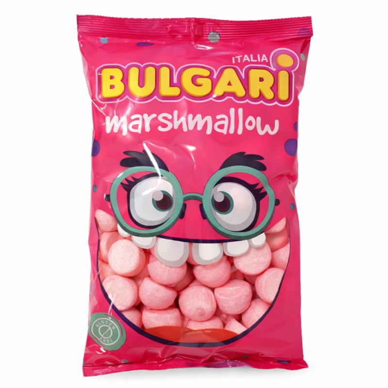 Marshmallow Ζαχαρωτά Bulgari - Golf Balls - Ροζ (0.9kg.) ≈95τμχ.