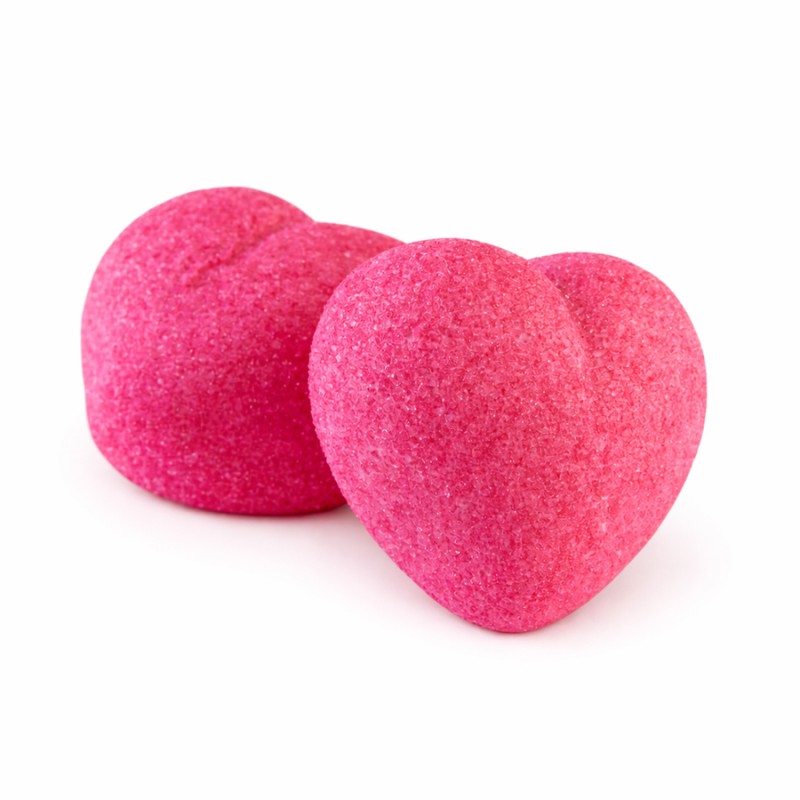 Marshmallow Ζαχαρωτά Bulgari - Καρδιές - Ροζ (0.9kg.) ≈95τμχ.