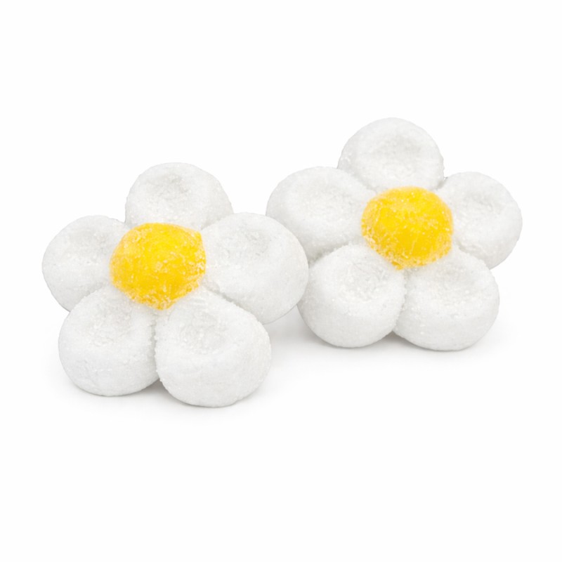 Marshmallow Ζαχαρωτά Bulgari - Μαργαρίτες - Λευκό (0.9kg.) ≈95τμχ.