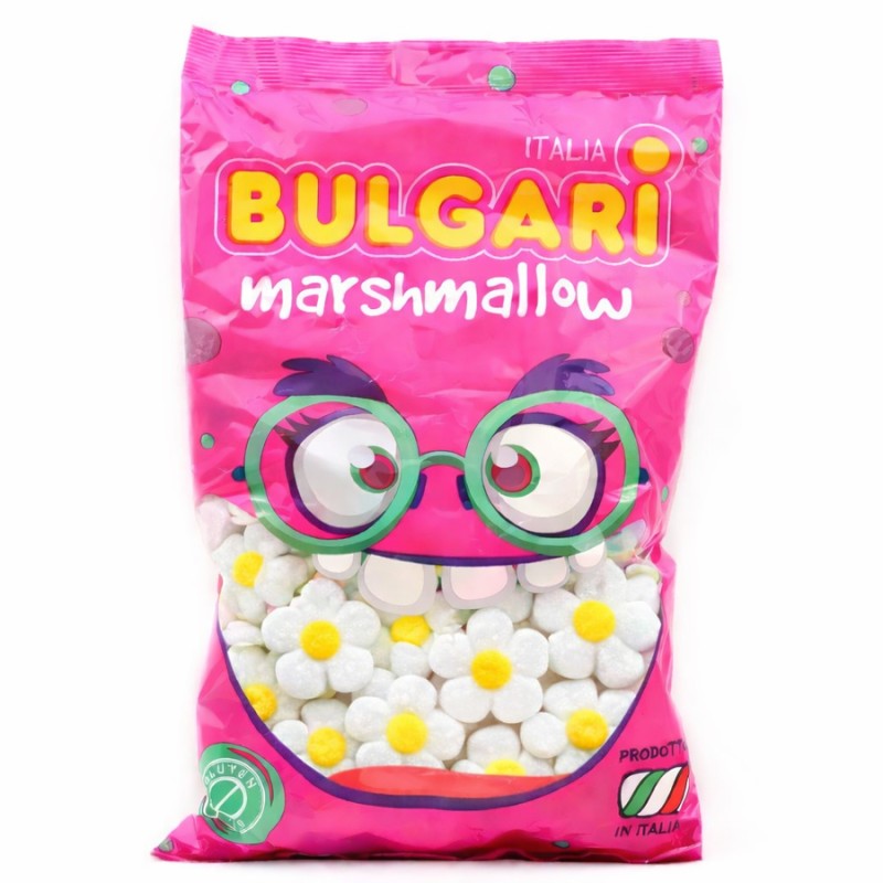 Marshmallow Ζαχαρωτά Bulgari - Μαργαρίτες - Λευκό (0.9kg.) ≈95τμχ.