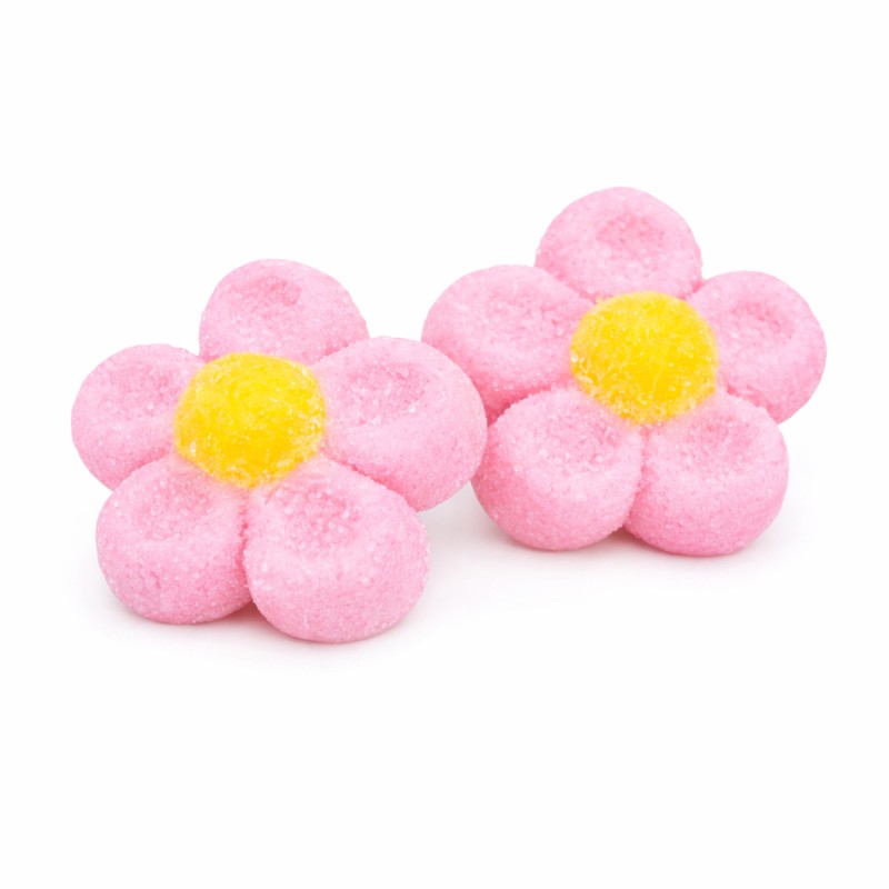 Marshmallow Ζαχαρωτά Bulgari - Μαργαρίτες - Ροζ (0.9kg.) ≈95τμχ.