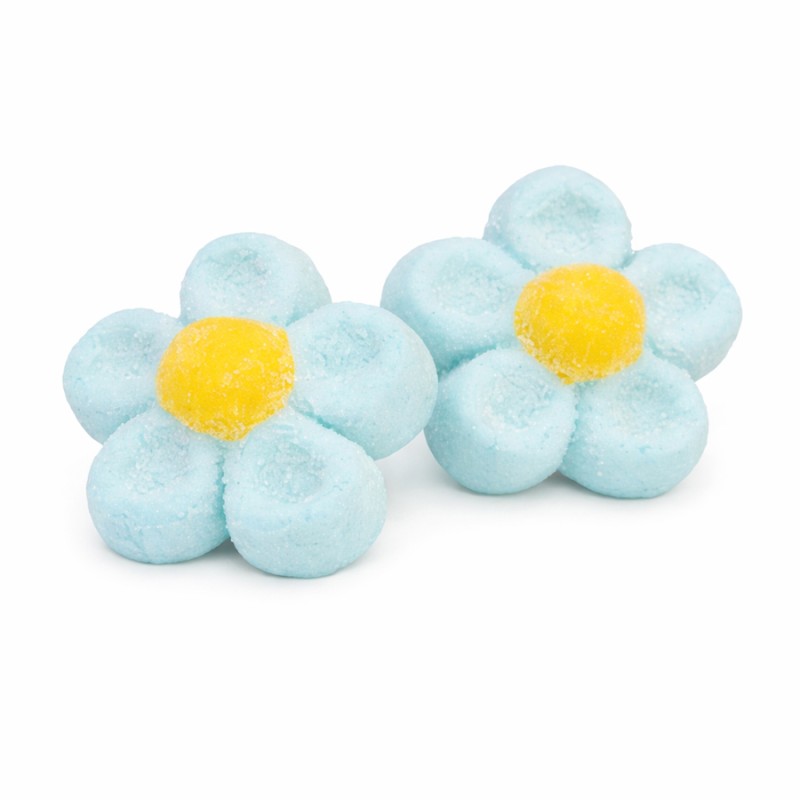Marshmallow Ζαχαρωτά Bulgari - Μαργαρίτες - Γαλάζιο (0.9kg.) ≈95τμχ.