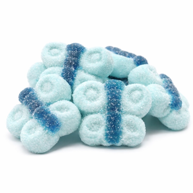 Marshmallow Ζαχαρωτά Bulgari - Πεταλούδες - Γαλάζιο (0.9kg.) ≈95τμχ.