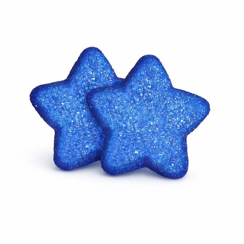 Marshmallow Ζαχαρωτά Bulgari - Αστεράκια - Μπλε (0.9kg.) ≈100τμχ.