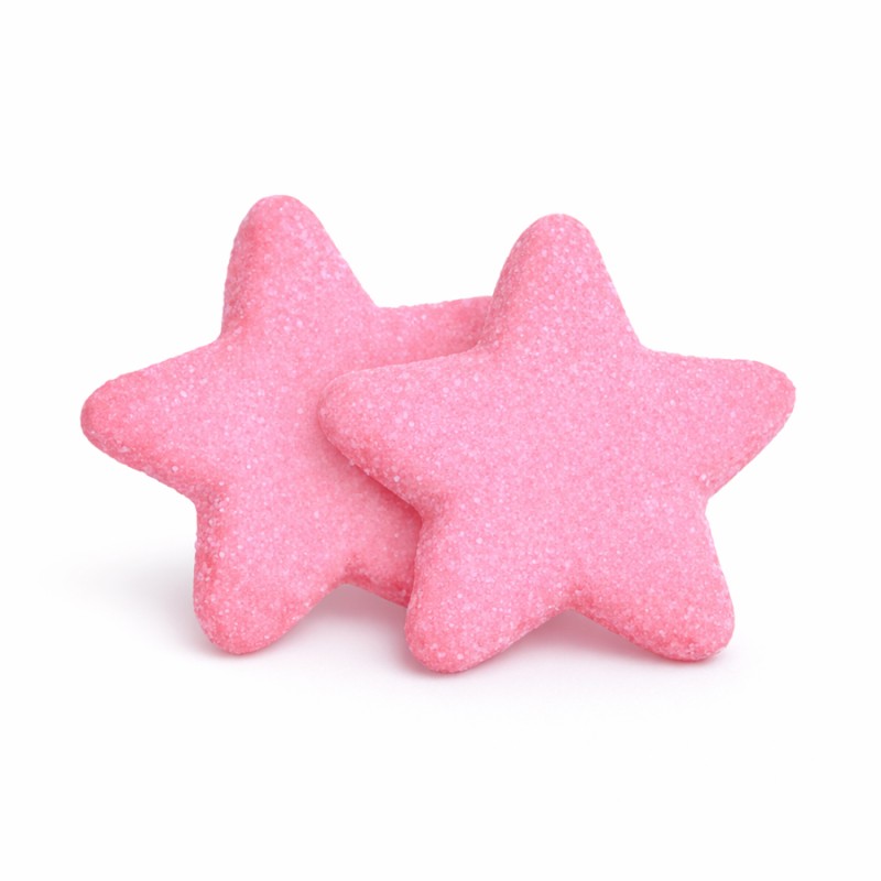 Marshmallow Ζαχαρωτά Bulgari - Αστεράκια - Ροζ (0.9kg.) ≈100τμχ.