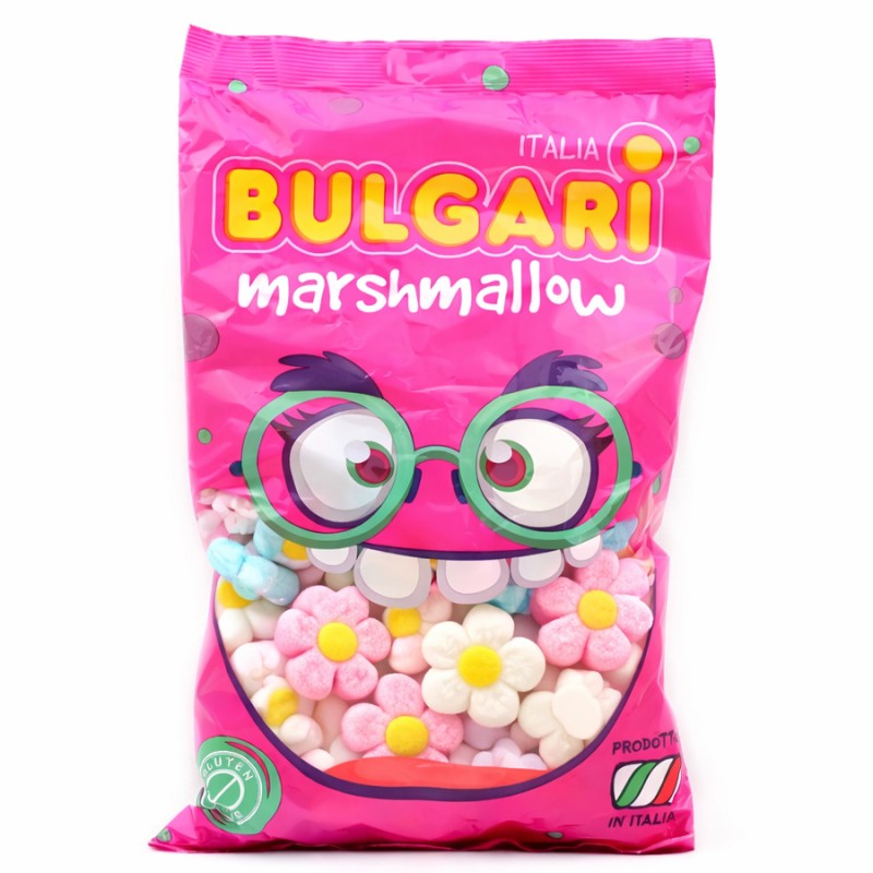 Marshmallow Ζαχαρωτά Bulgari - Μαργαρίτες - Mix (0.9kg.) ≈95τμχ.