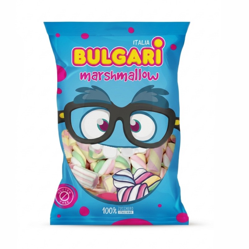Marshmallow Ζαχαρωτά Bulgari - Mix (1kg.) ≈250τμχ.