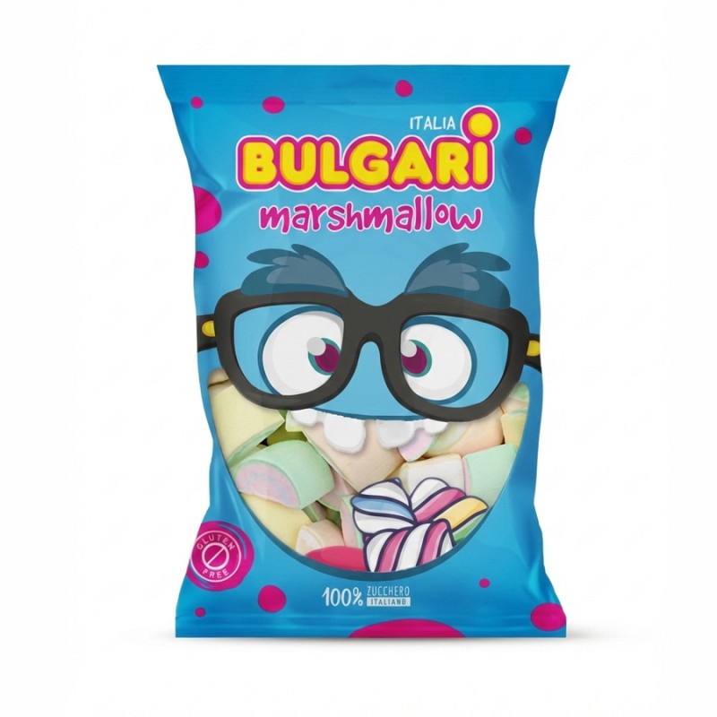 Marshmallow Ζαχαρωτά Bulgari - Φέτες Φρούτων - Πολύχρωμες (1kg.) ≈200τμχ.