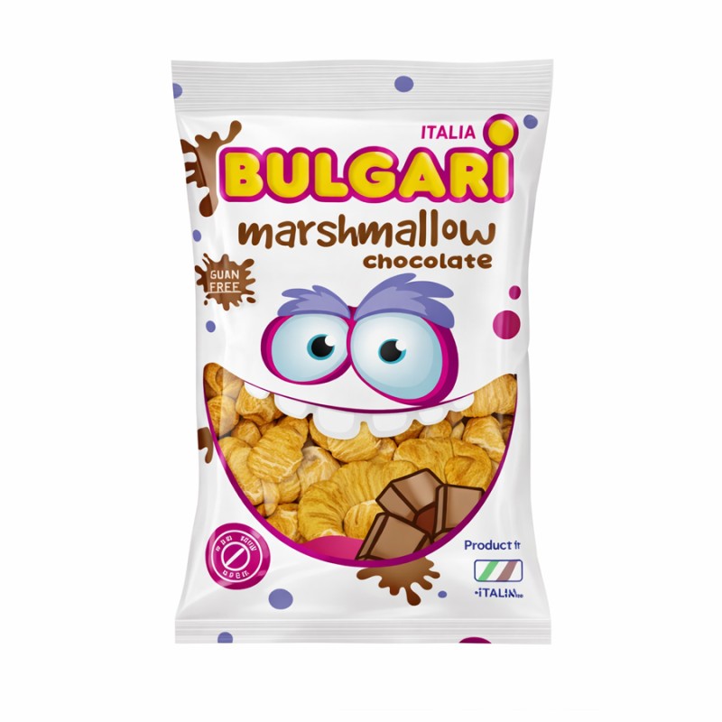 Marshmallow Ζαχαρωτά Bulgari - Κρουασάν - Σοκολάτα (1kg.) ≈85τμχ.