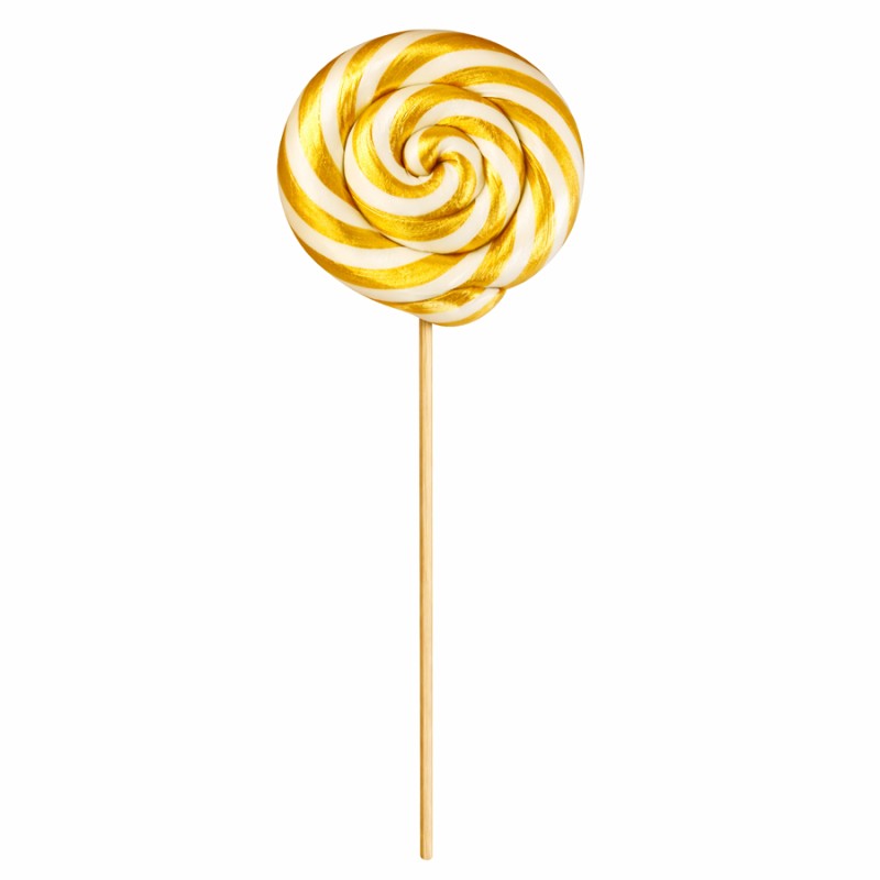 Γλειφιτζούρι Πιρουλέτα Camelot Χρυσό – Μεγάλο 90gr (12τμχ.)