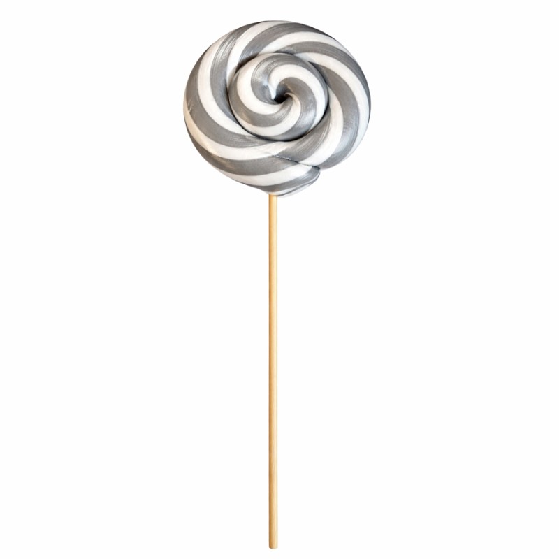 Γλειφιτζούρι Πιρουλέτα Camelot Ασημί – Μεσαίο 40gr (12τμχ.)