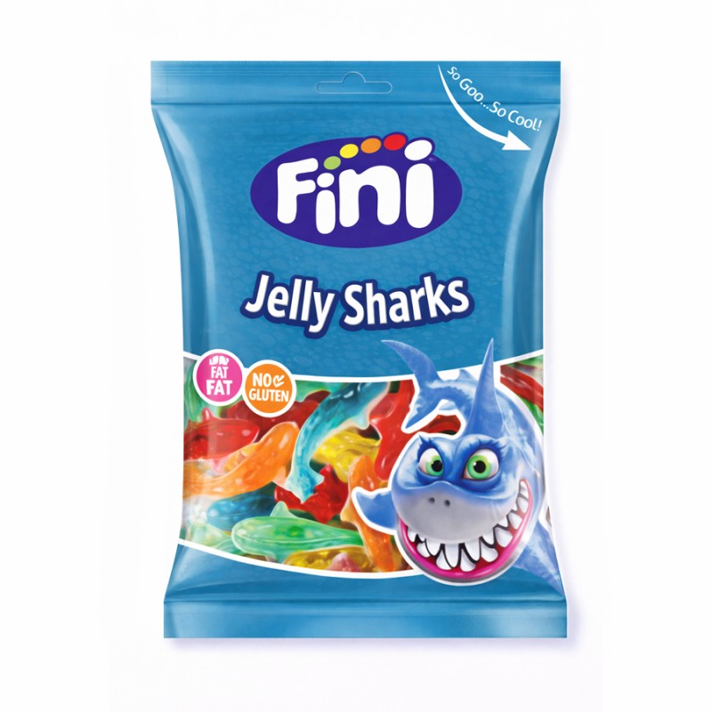 Ζελεδάκια Fini Jelly Sharks (Sour) 90gr. (12τμχ.)