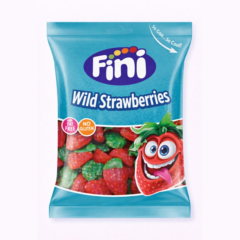 Ζελεδάκια Fini Wild Strawberries 90gr. (12τμχ.)