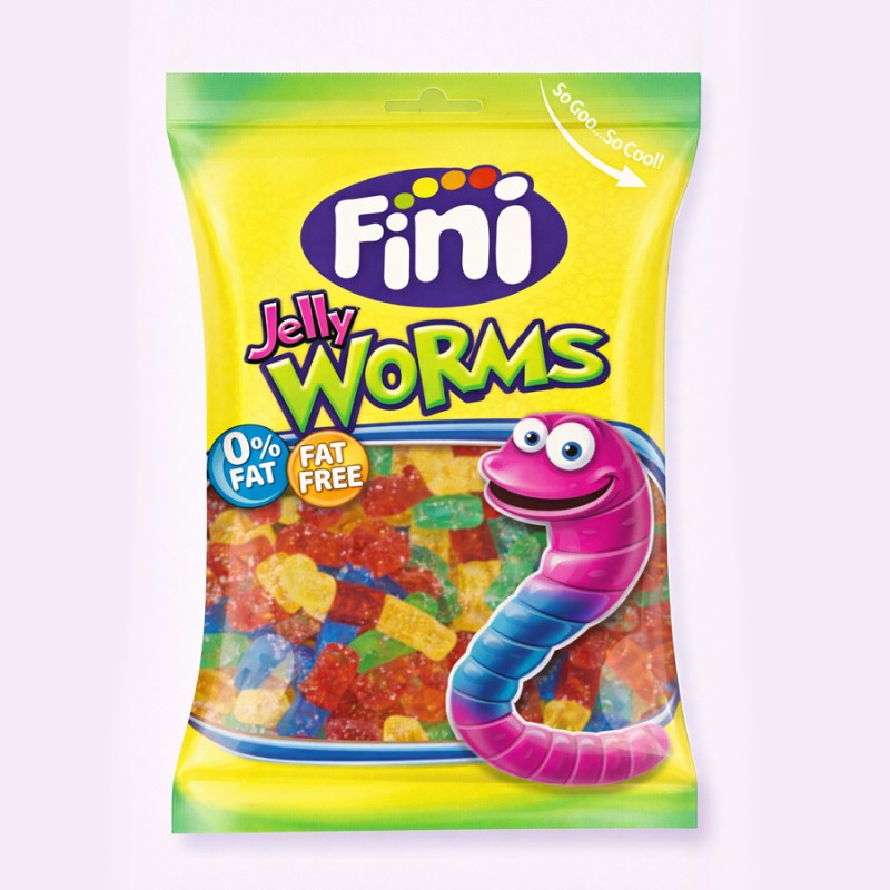 Ζελεδάκια Fini Jelly Worms 90gr. (12τμχ.)