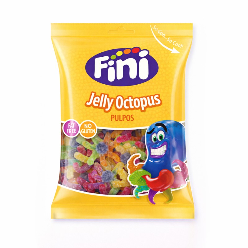 Ζελεδάκια Fini Jelly Octopus (Sour) 90gr. (12τμχ.)