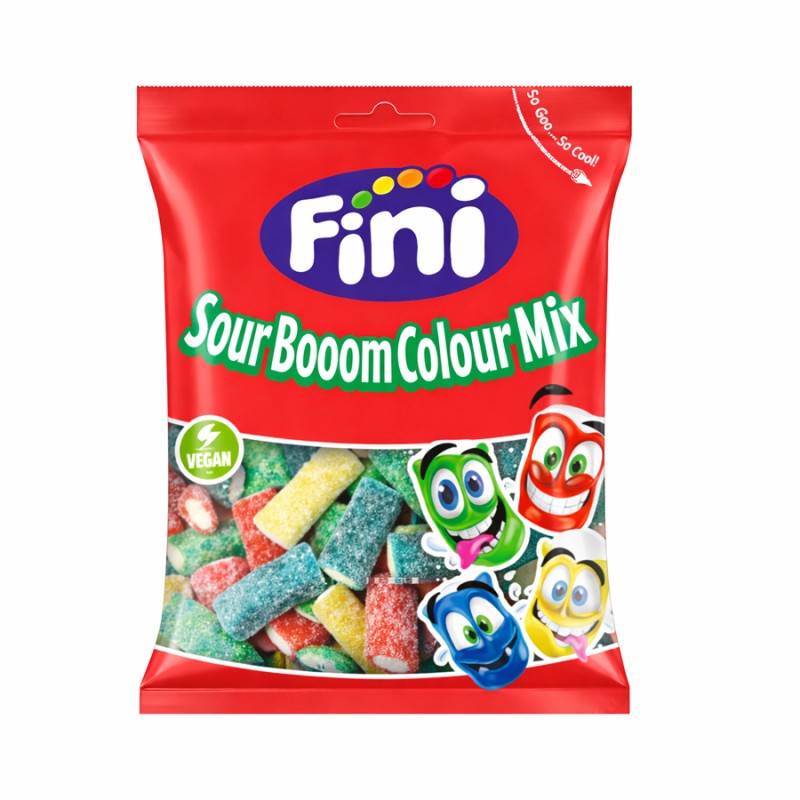 Ζελεδάκια Fini Sour Boom Mix 90gr. (12τμχ.)