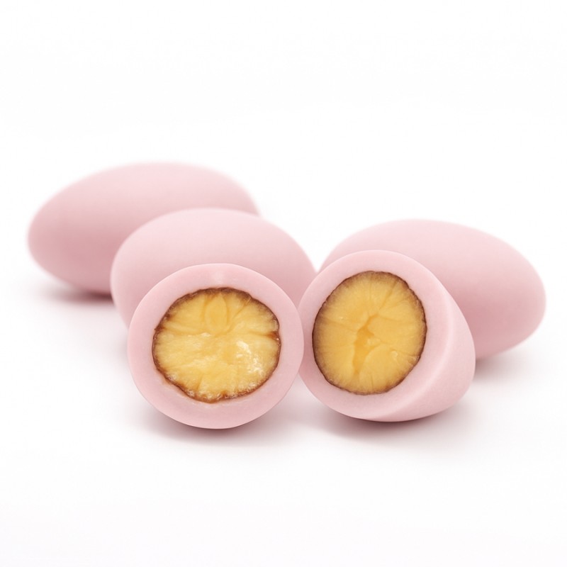 Κουφέτα Καραμάνη - Αμυγδάλου Standard Κλασικό Ροζ Ματ (0,7kg.) ≈220τμχ.