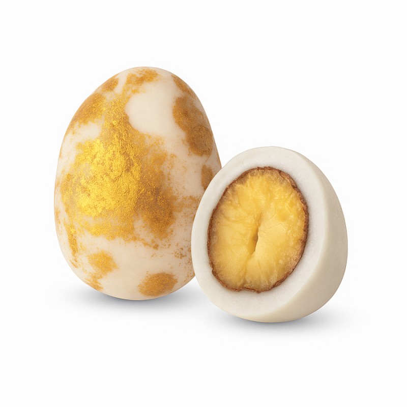 Κουφέτα Καραμάνη - Αμυγδάλου Κλασικό Χρυσό Πιτσιλωτό (0,7kg.) ≈170τμχ.