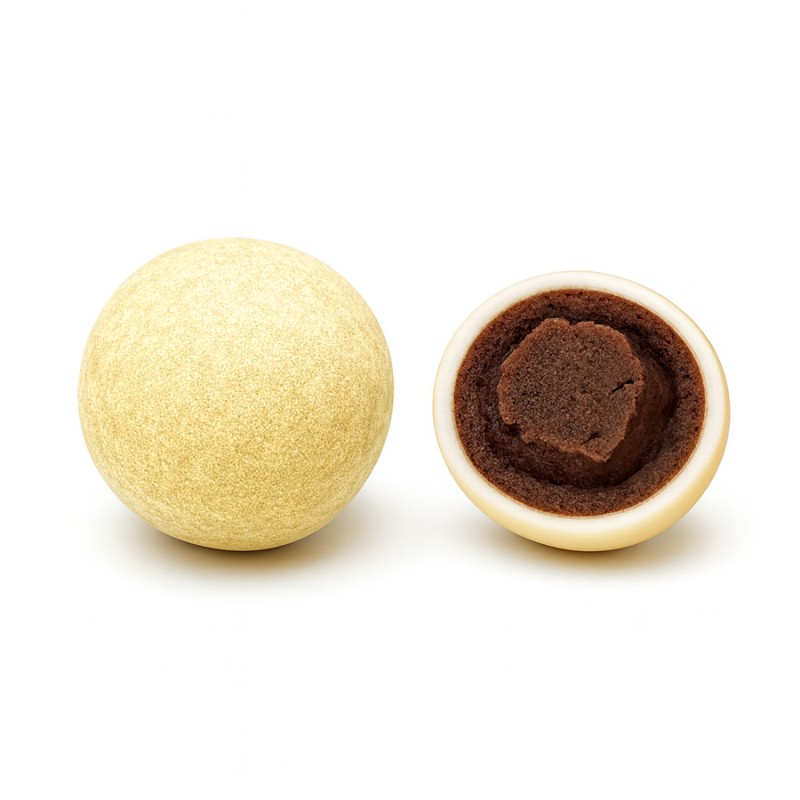 Κουφέτα Καραμάνη - Σοκολάτα Με Brownies Κίτρινο (700gr.) ≈140τμχ.