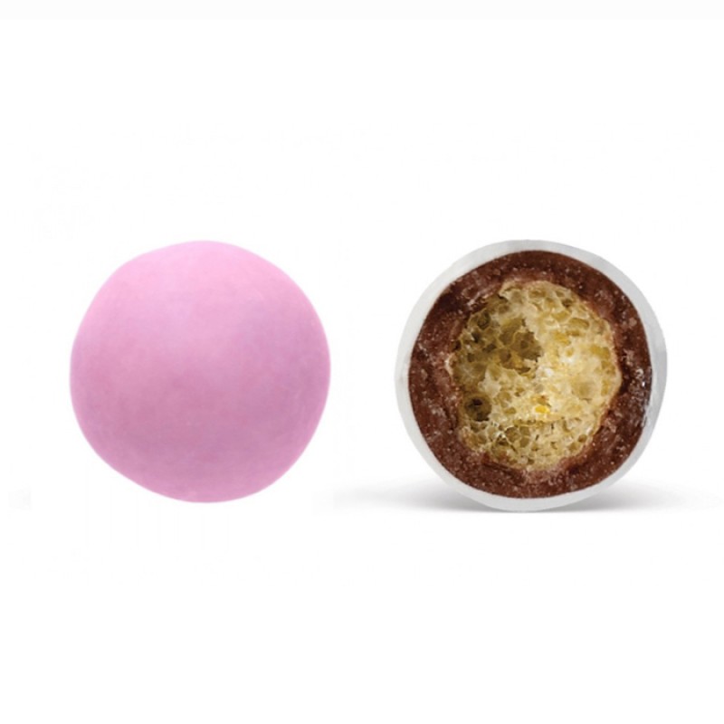 Κουφέτα Καραμάνη - Crispy Choco Balls Ροζ Ματ (0,7kg.) ≈220τμχ.