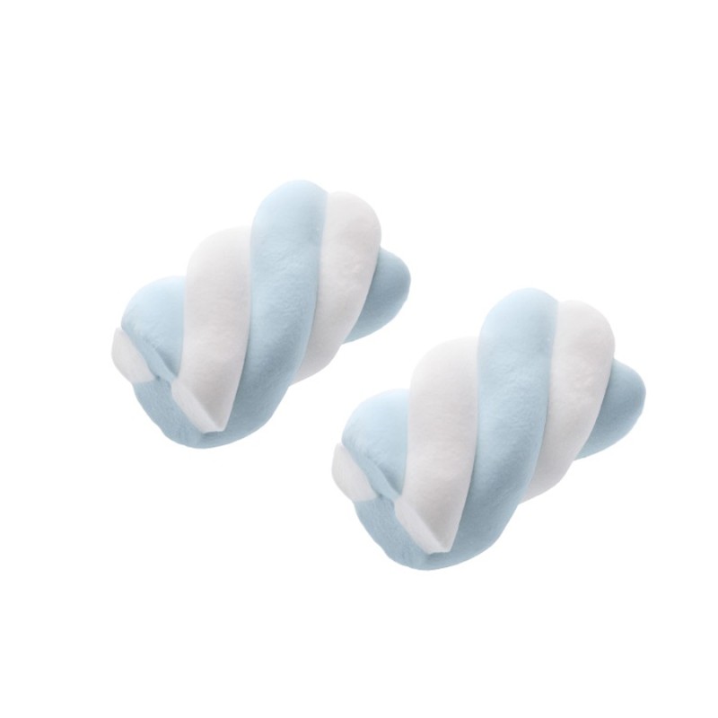 Marshmallow Ζαχαρωτά Καραμάνης - Twist Λευκό - Γαλάζιο Βανίλια (1kg.) ≈245τμχ.