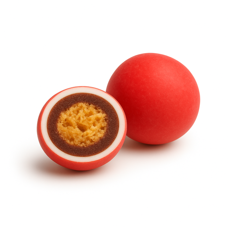 Κουφέτα Καραμάνη Noddys Κόκκινο - Σοκολάτα Με Μπισκότο & Κεράσι (0,7kg.) ≈320τμχ.