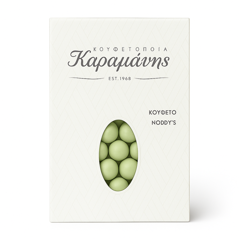 Κουφέτα Καραμάνη Noddys Πράσινο - Σοκολάτα Με Μπισκότο & Καρπούζι (0,7kg.) ≈320τμχ.