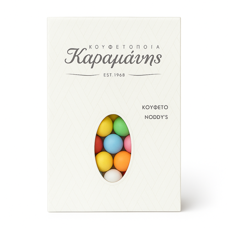 Κουφέτα Καραμάνη Noddys Πολύχρωμο - Σοκολάτα Με Μπισκότο (0,7kg.) ≈320τμχ.
