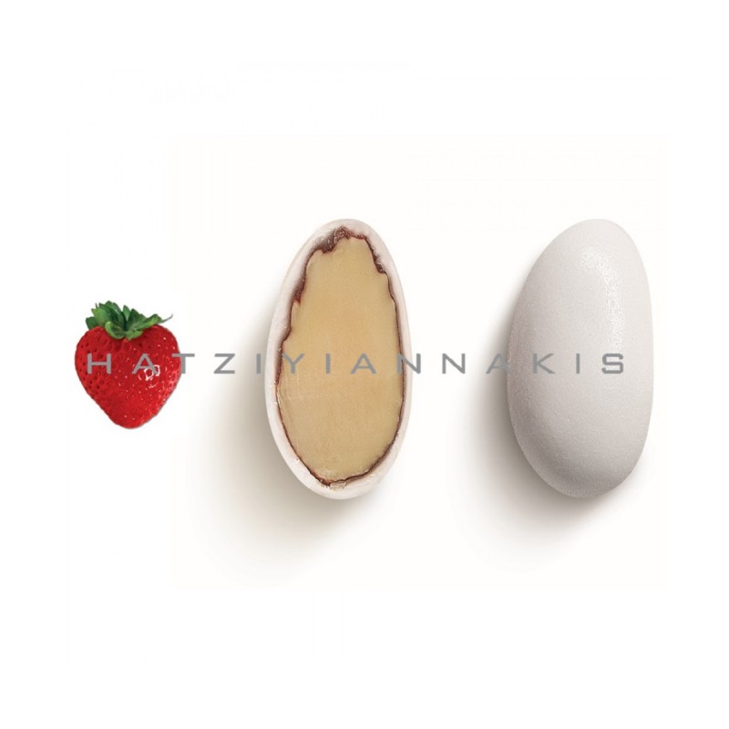 Κουφέτα Χατζηγιαννάκη - Αμυγδάλου Supreme Φράουλα (800gr.) ≈250τμχ.