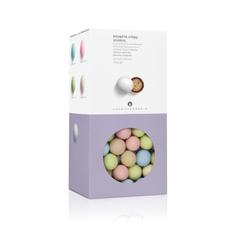 Κουφέτα Χατζηγιαννάκη - Crispy Πολύχρωμο (700gr.) ≈230τμχ.