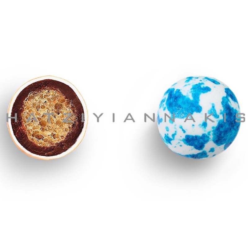 Κουφέτα Χατζηγιαννάκη - Crispy Twist Bueno Γαλάζιο Πιτσιλωτό (700gr.) ≈230τμχ.