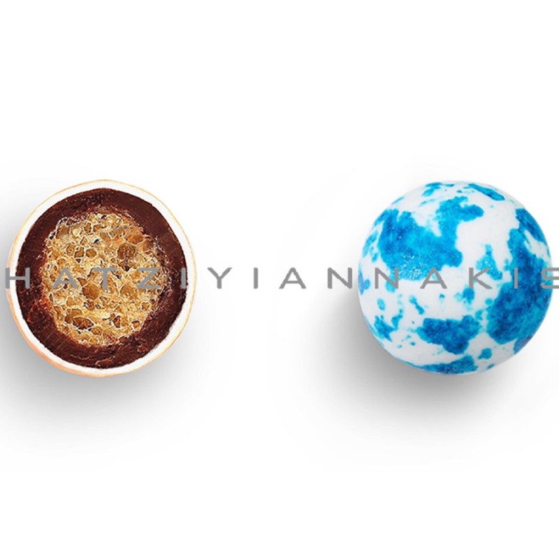 Κουφέτα Χατζηγιαννάκη - Crispy Γαλάζιο Πιτσιλωτό (3kg.) ≈1005τμχ.