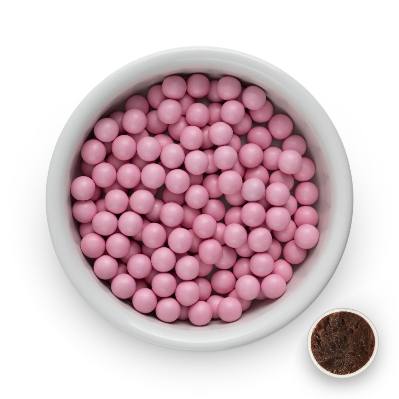 Κουφέτα Χατζηγιαννάκη - Choco Balls Περλέ Ροζ  (4kg.) ≈5.400τμχ.	