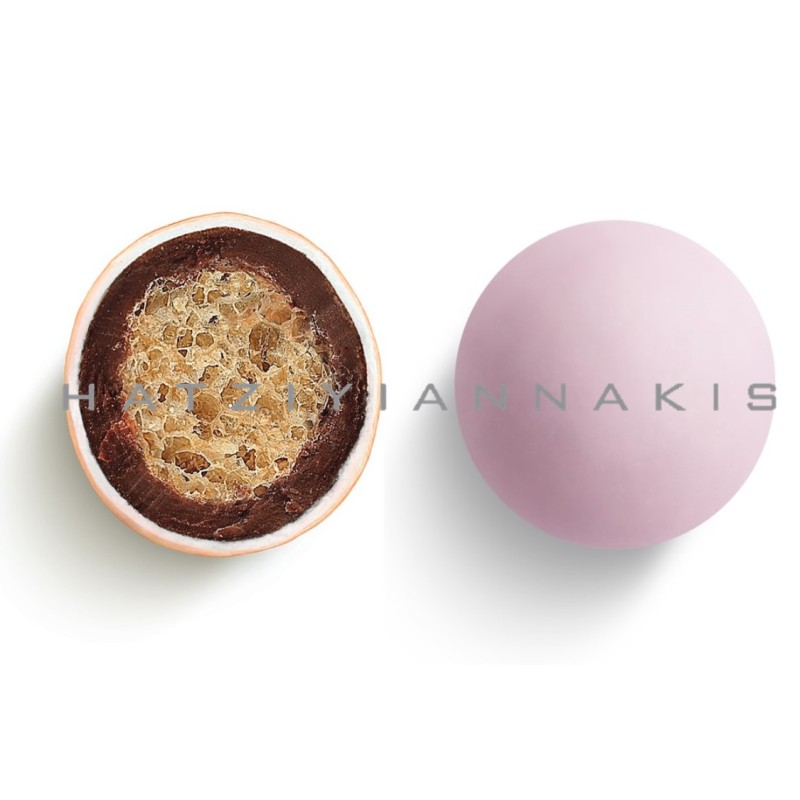 Κουφέτα Χατζηγιαννάκη - Crispy Twist Bueno Ροζ Ματ (3kg.) ≈1.005τμχ.