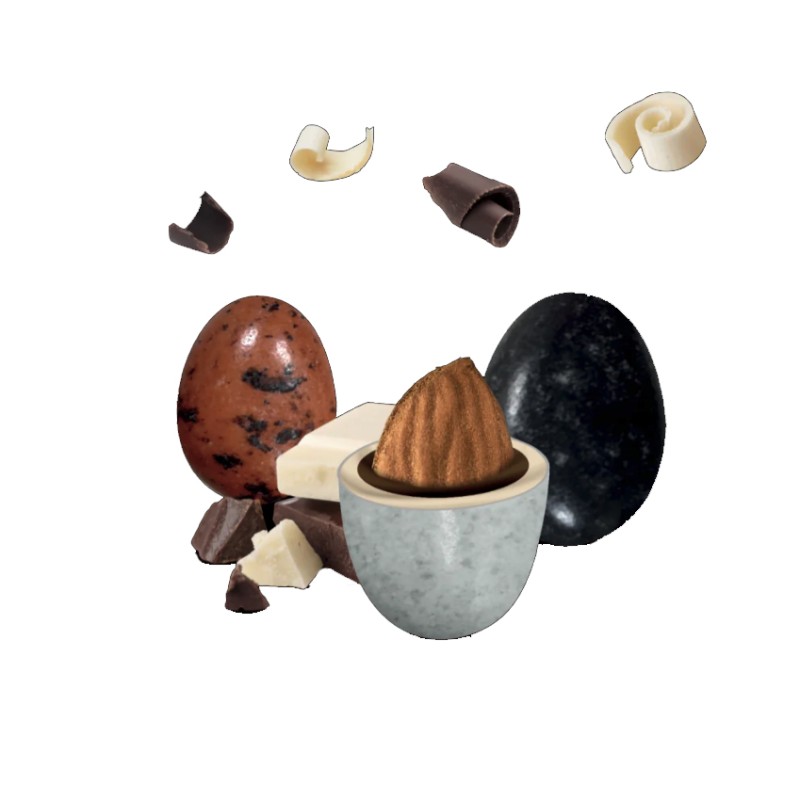 Κουφέτα Maxtris - Choco Almond Βότσαλο Σοκολάτα (1kg.) ≈170τμχ.