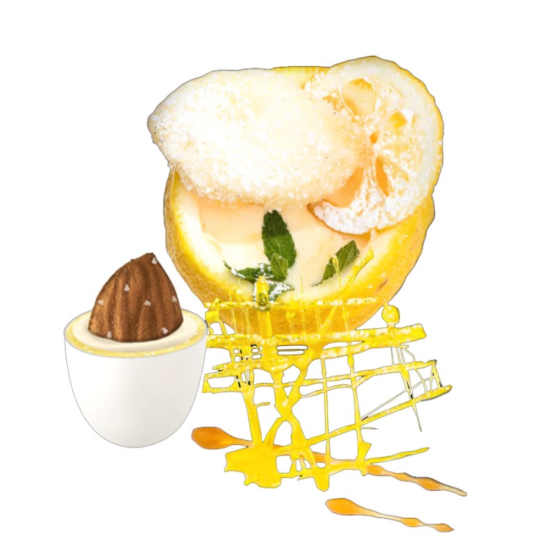 Κουφέτα Maxtris - Choco Almond Λεμόνι (1kg.) ≈170τμχ.