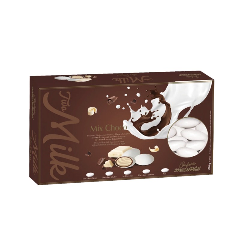Κουφέτα Maxtris - Διπλή Σοκολάτα - Two Milk Mix Σοκολάτας (1kg.) ≈200τμχ.