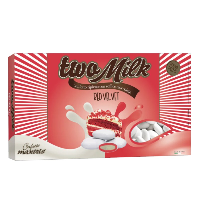 Κουφέτα Maxtris - Διπλή Σοκολάτα - Two Milk Cake Λευκή Σοκολάτα (1kg.) ≈200τμχ.