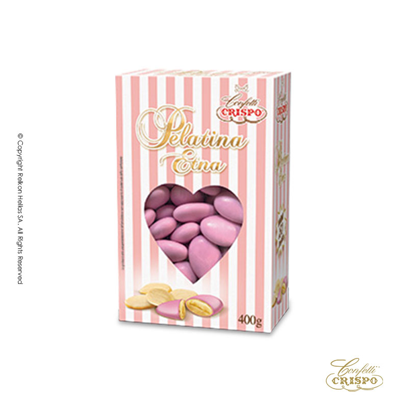 Κουφέτα Crispo - Αμυγδάλου Pelatina Ροζ (0,4kg.) ≈140τμχ.