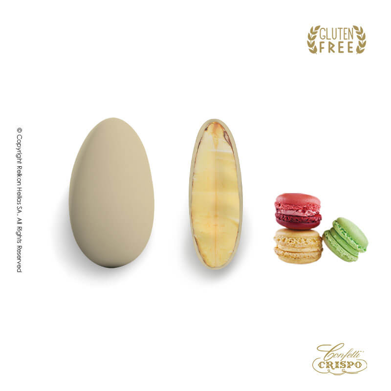 Κουφέτα Crispo - Αμυγδάλου Sweet Glamour Macarons Ιβουάρ (0,4kg.) ≈150τμχ.