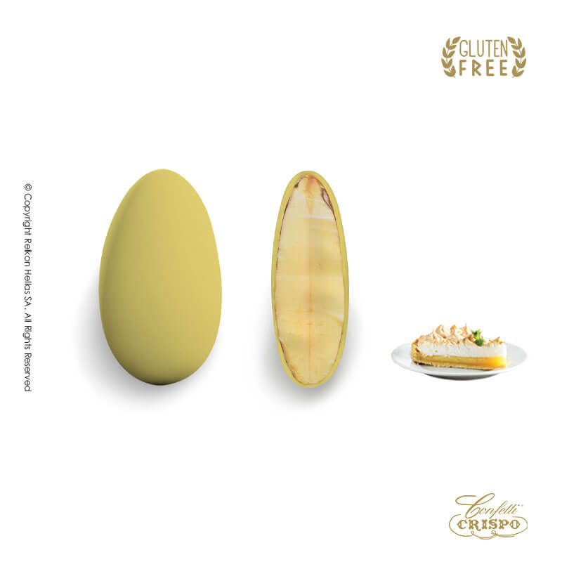 Κουφέτα Crispo - Αμυγδάλου Sweet Glamour Λεμόνι Κίτρινο (0,4kg.) ≈150τμχ.