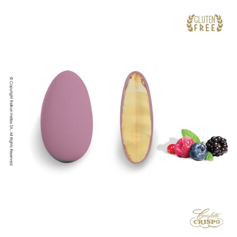 Κουφέτα Crispo - Αμυγδάλου Sweet Glamour Φρούτα Του Δάσους Λιλά (0,4kg.) ≈150τμχ.